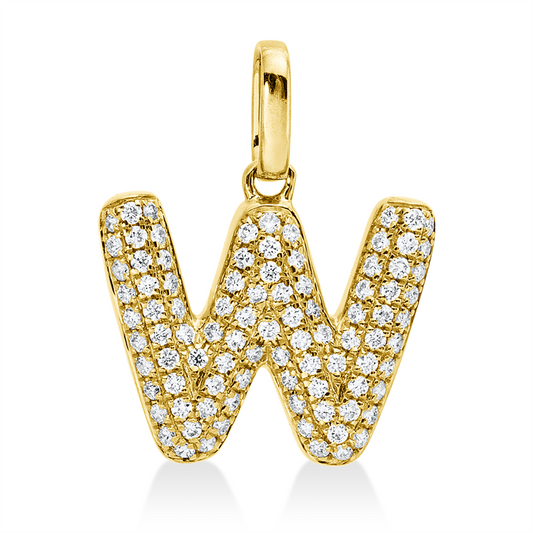 Anhänger 18 kt GG, 92 Brill. 0,14 ct, W-si