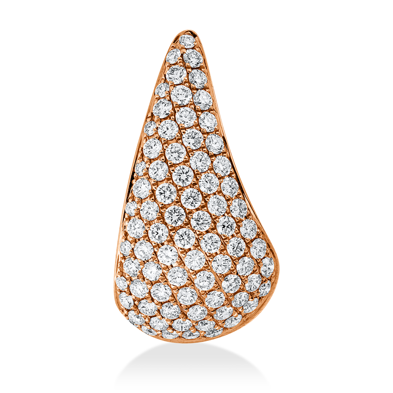 Anhänger 18 kt RG, 77 Brill. 1,31 ct, TW-si