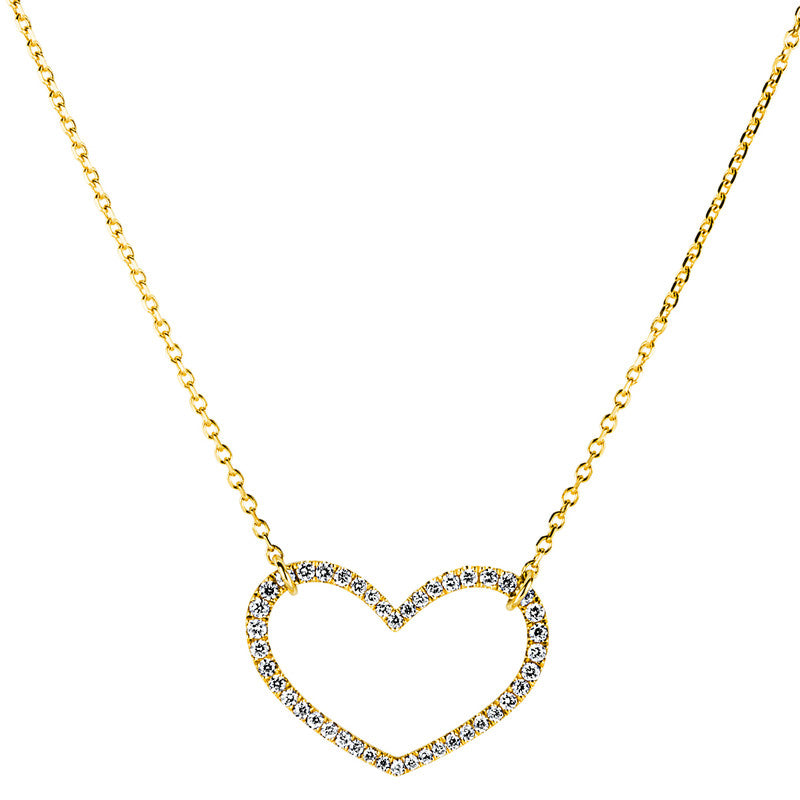 Collier 18 kt GG, 44 Brill. 0,29 ct, TW-si