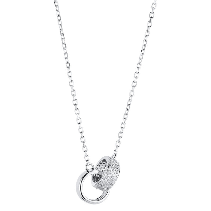 Collier 18 kt WG, 107 Brill. 0,31 ct, TW-vsi/si