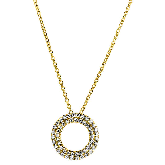 Collier 14 kt GG, 53 Brill. 0,17 ct, W-si
