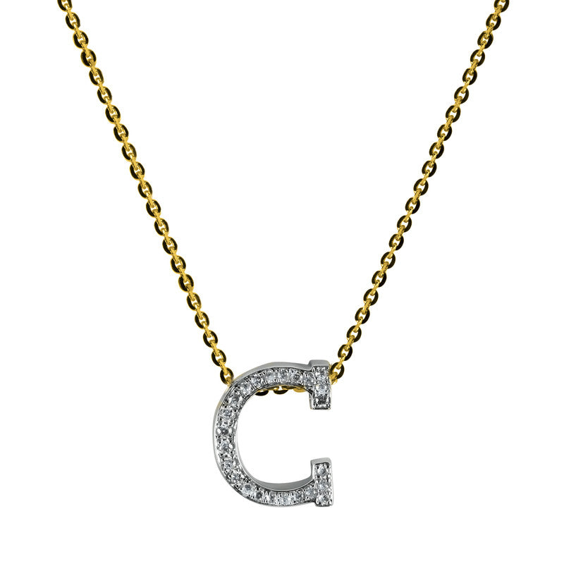 Collier 18 kt GG+WG, 31 Brill. 0,09 ct, TW-si