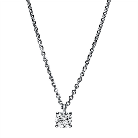 Collier 14 kt WG, 1 Brill. 0,25 ct, TW-si