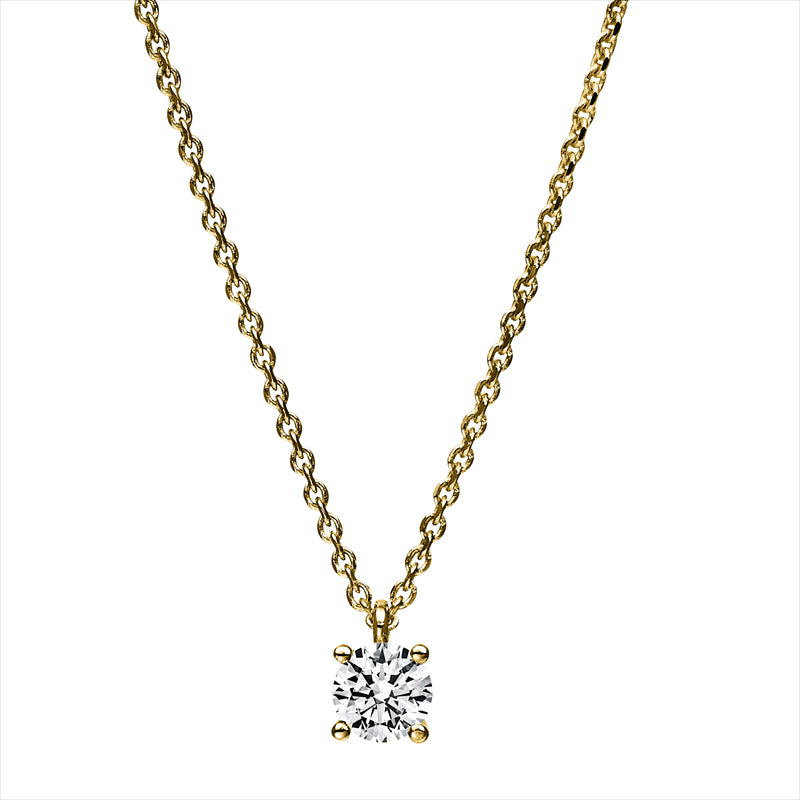 Collier 18 kt GG, GIA5503805674, 1 Brill. 0,30 ct, TW-si
