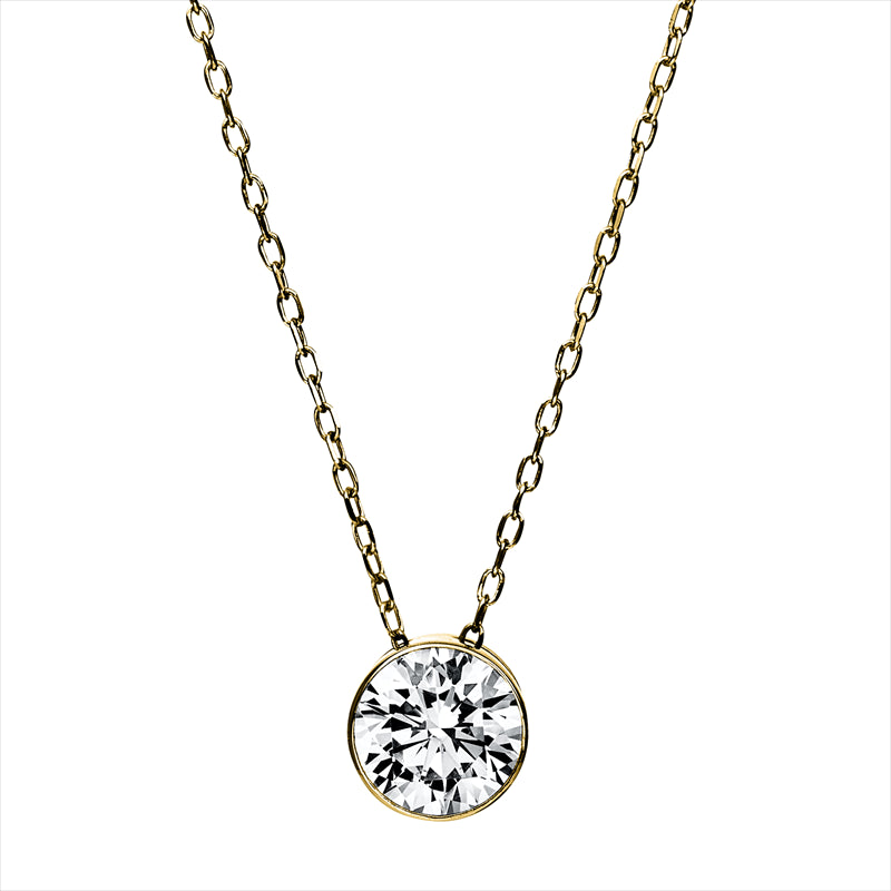 Collier 18 kt GG, GIA2386594355, 1 Brill. 1,00 ct, TW-si