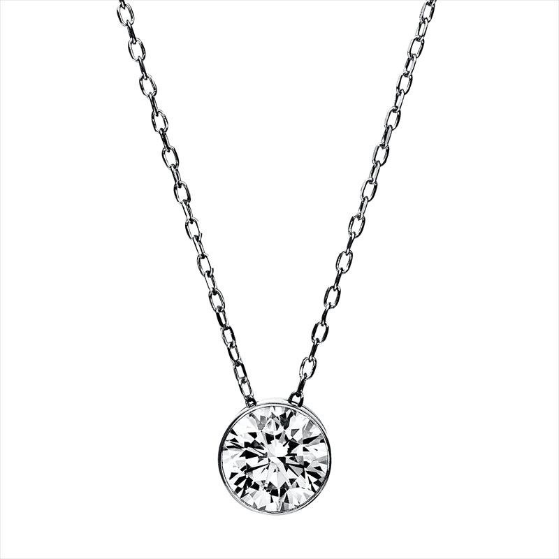 Collier 18 kt WG, GIA1435743063, 1 Brill. 1,00 ct, F-si