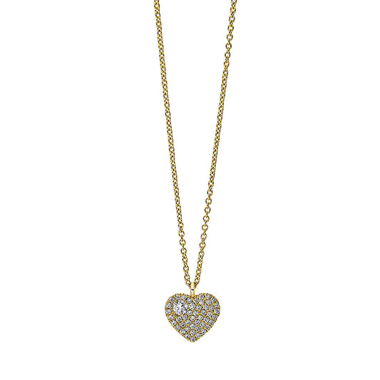 Collier 18 kt GG, 46 Brill. 0,10 ct, TW-si, 1 Brill. 0,05 ct, TW-si