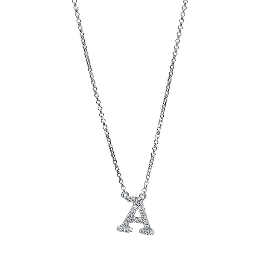 Collier 18 kt WG, mit ZÖ 38,1CM,40,6 cm, 21 Brill. 0,08 ct, TW-si