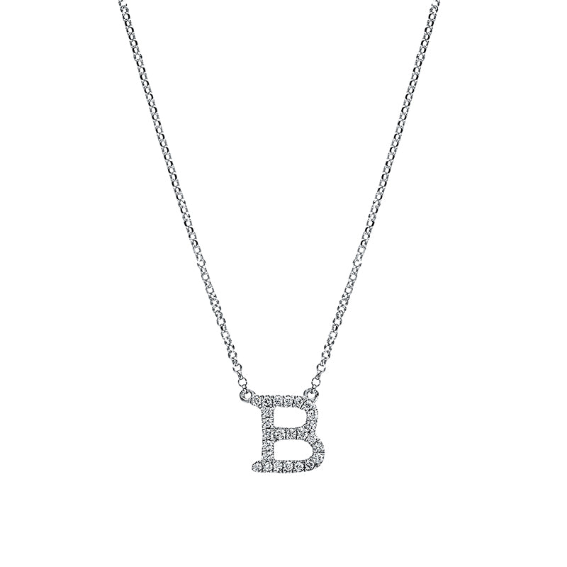 Collier 18 kt WG, mit ZÖ 38 cm & 40.6 cm, 25 Brill. 0,10 ct, TW-si