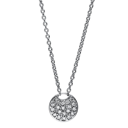 Collier 18 kt WG, 20 Brill. 0,07 ct, TW-si