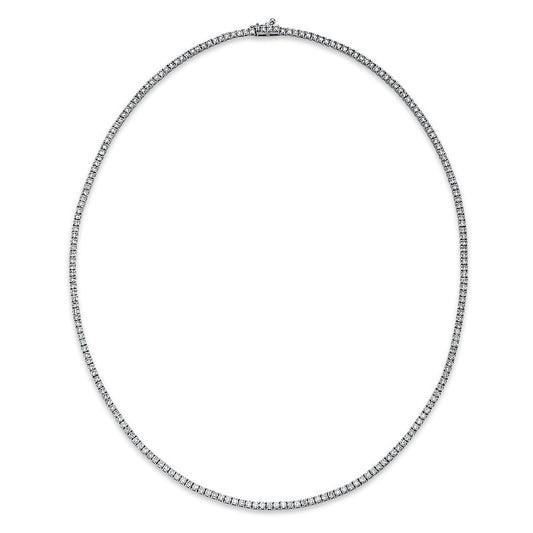 Collier 14 kt WG, 209 Brill. 5,97 ct, TW-si