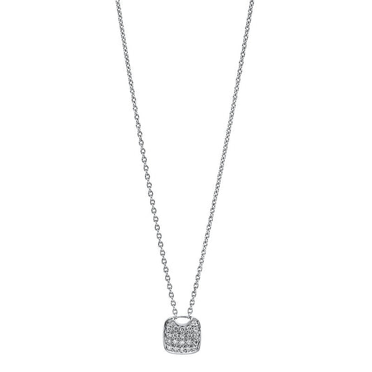 Collier 18 kt WG, 22 Brill. 0,07 ct, TW-si