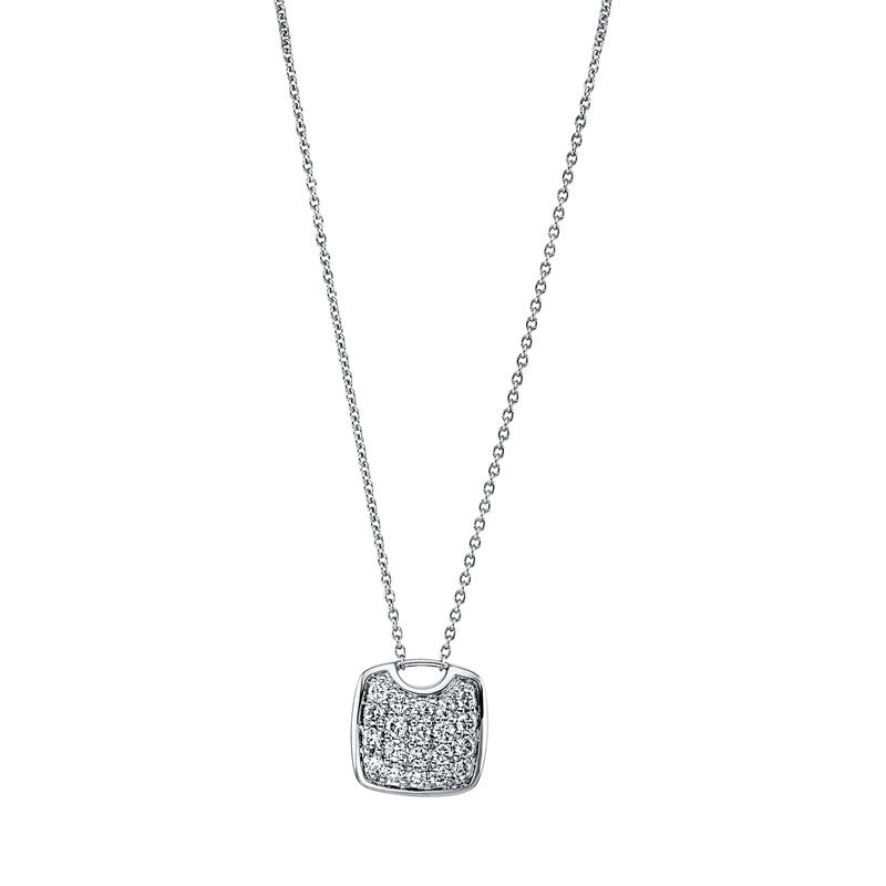 Collier 18 kt WG, 20 Brill. 0,39 ct, TW-si