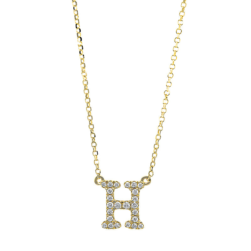 Collier 18 kt GG, 24 Brill. 0,10 ct, TW-si
