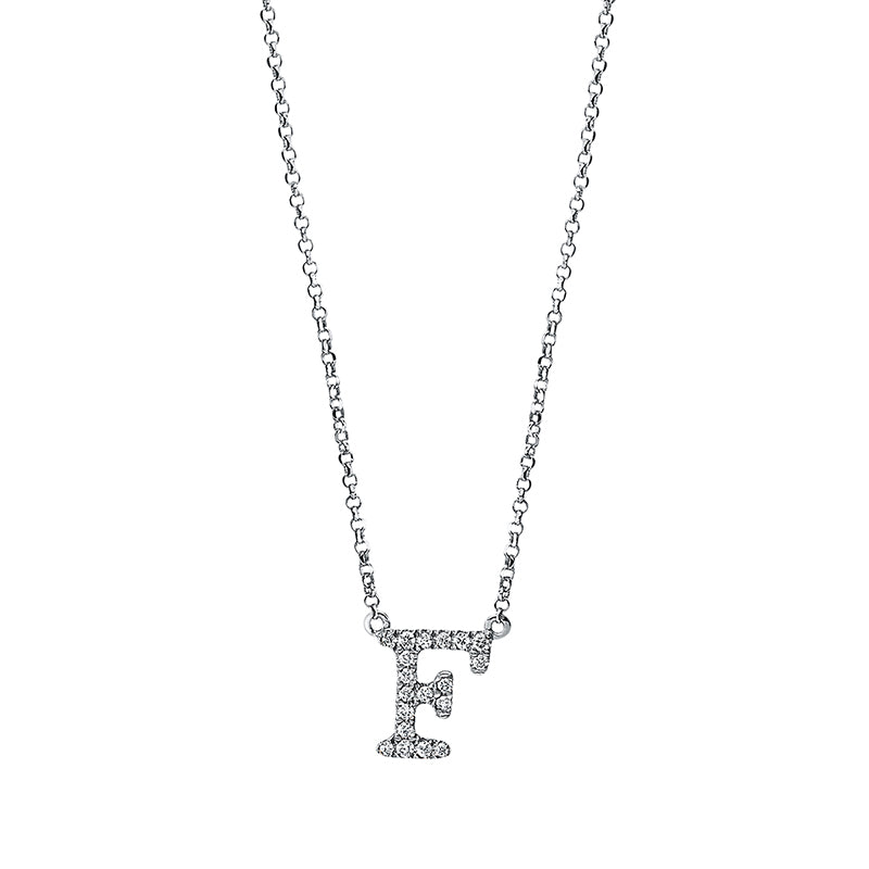 Collier 18 kt WG, mit ZÖ 40,5 cm + 38,0 cm, 19 Brill. 0,09 ct, TW-si