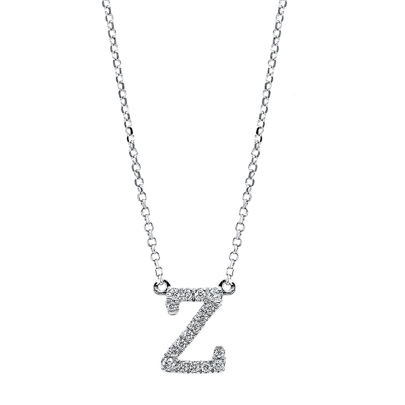 Collier 18 kt WG, mit ZÖ 40,5 cm + 38,0 cm, 17 Brill. 0,09 ct, TW-si
