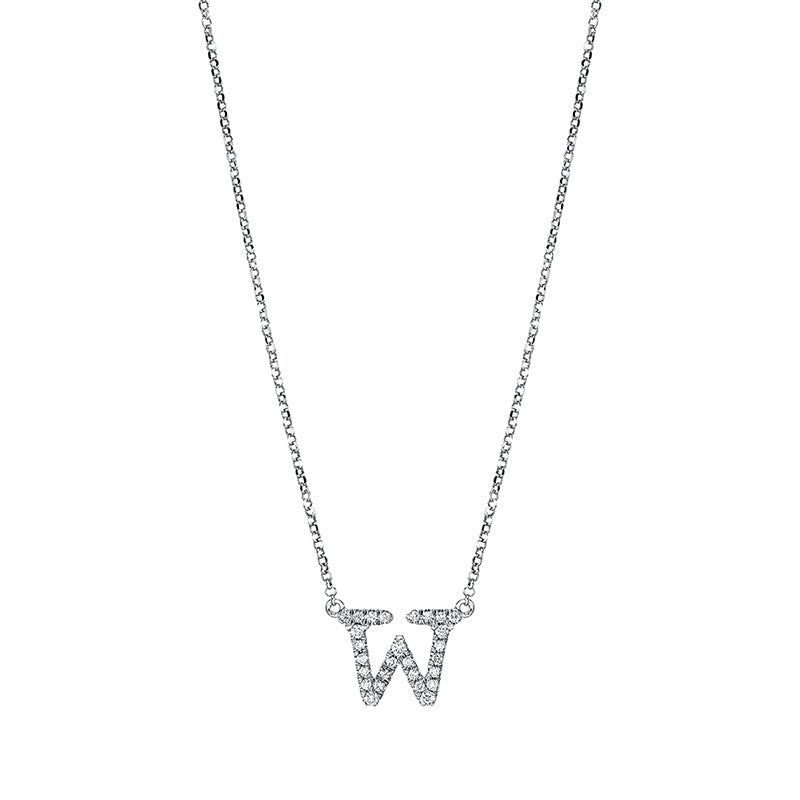Collier 18 kt WG, 27 Brill. 0,11 ct, TW-si