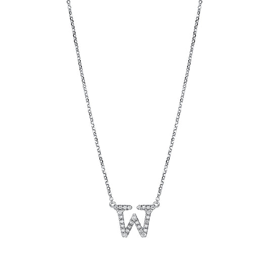 Collier 18 kt WG, 27 Brill. 0,11 ct, TW-si