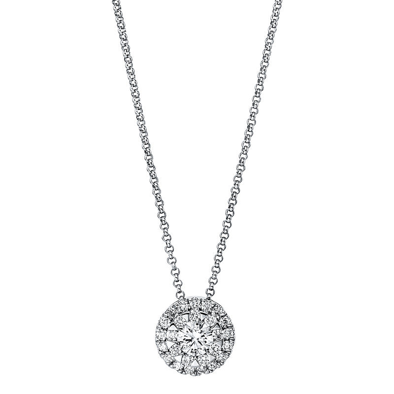 Collier 18 kt WG, 27 Brill. 0,42 ct, TW-si