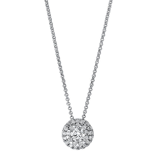 Collier 18 kt WG, 27 Brill. 0,42 ct, TW-si