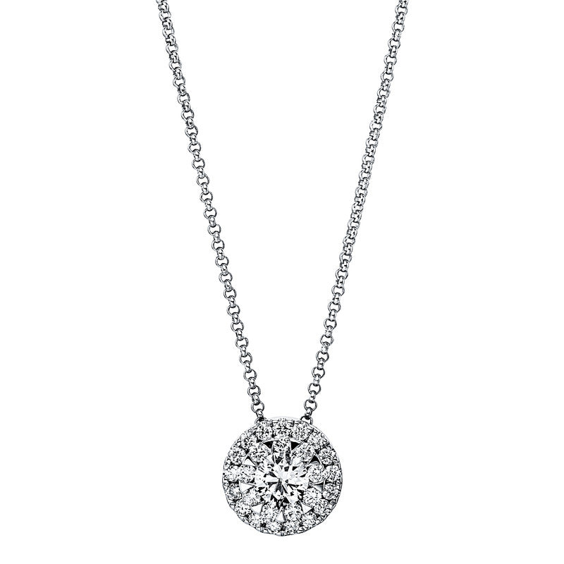 Collier 18 kt WG, 27 Brill. 0,46 ct, TW-si