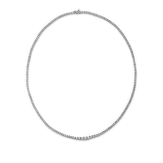 Collier 18 kt WG, 205 Brill. 5,86 ct, TW-si