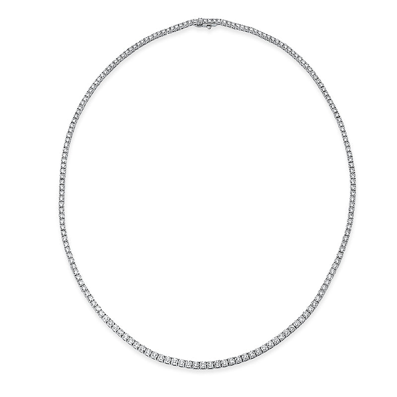 Collier 18 kt WG, 179 Brill. 10,10 ct, TW-vsi