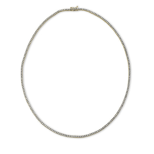 Collier 18 kt GG, 207 Brill. 6,07 ct, TW-si