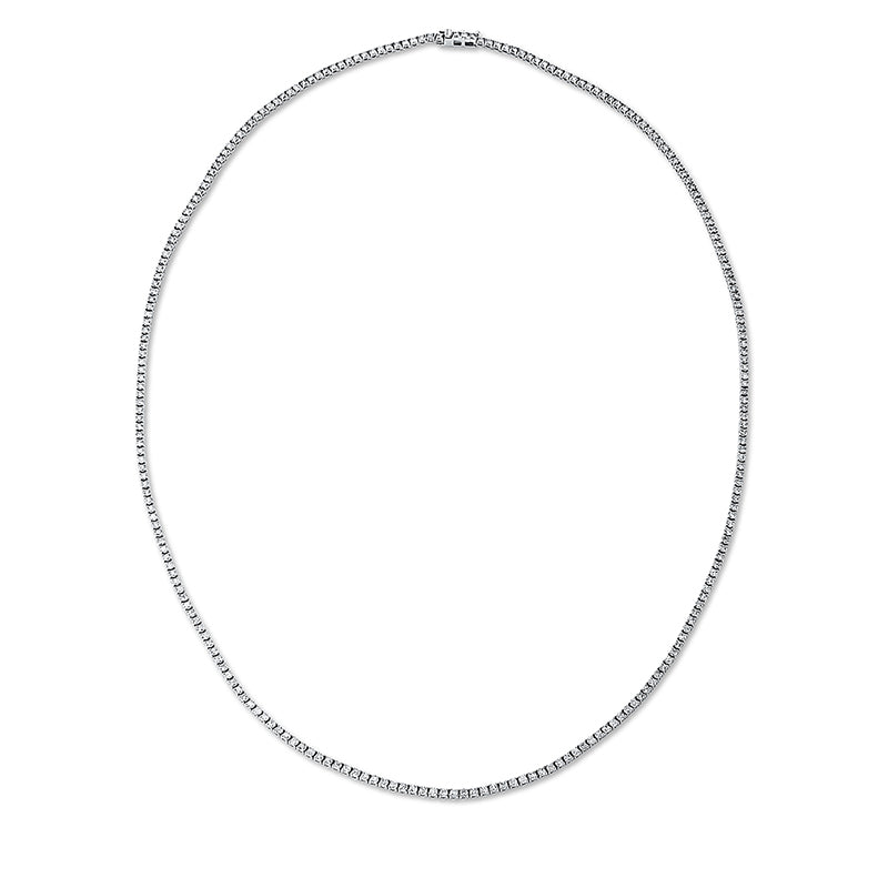 Collier 14 kt WG, 248 Brill. 6,59 ct, TW-si