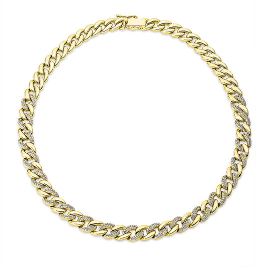 Collier 18 kt GG, 532 Brill. 3,02 ct, TW-si
