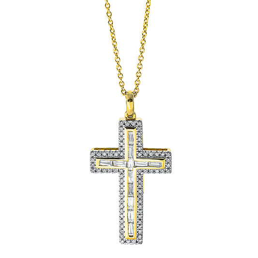 Collier 18 kt GG, 12 Bag. 0,29 ct, TW-si, 72 Brill. 0,20 ct, TW-si