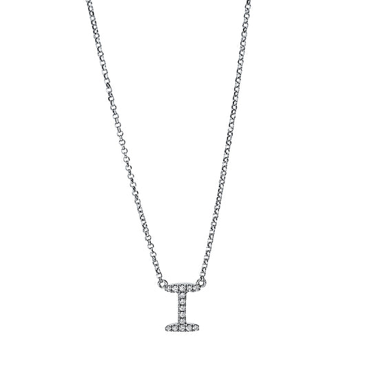 Collier 18 kt WG, mit ZÖ 38 cm & 40.6 cm, 15 Brill. 0,06 ct, TW-si