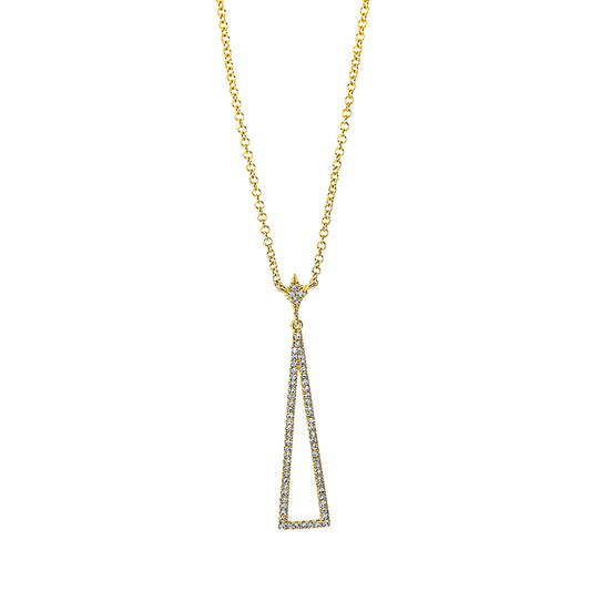 Collier 18 kt GG, 67 Dia. 0,19 ct, W-si