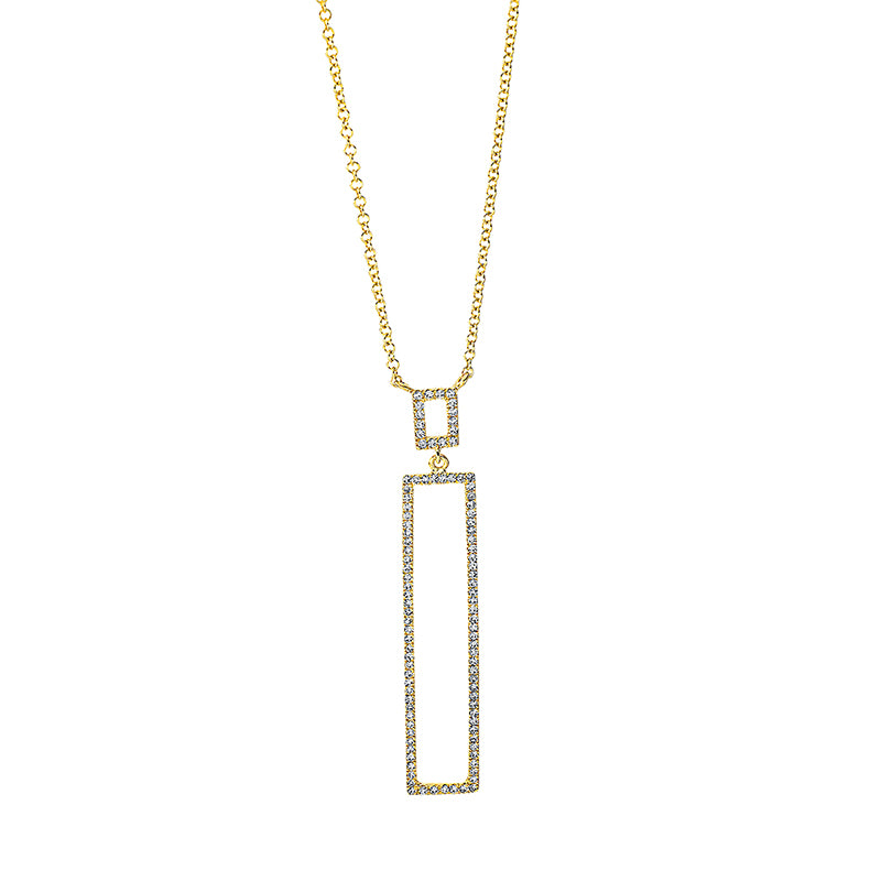 Collier 18 kt GG, 101 Dia. 0,23 ct, W-si