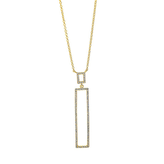 Collier 18 kt GG, 101 Dia. 0,23 ct, W-si