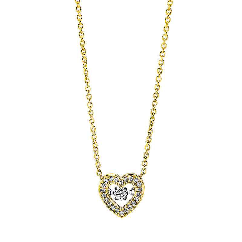 Collier 18 kt GG+WG, mit ZÖ 40 cm + 42.5 cm, 1 Brill. 0,08 ct, TW-si, 22 Brill. 0,07 ct, TW-si