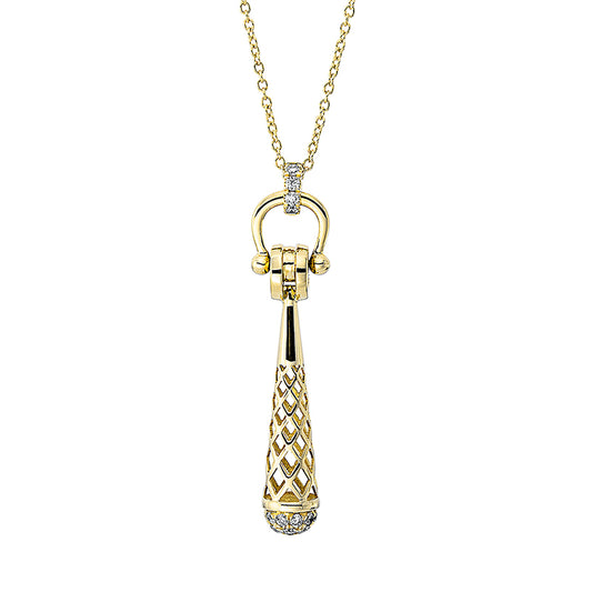 Collier 18 kt GG, 31 Brill. 0,45 ct, TW-si