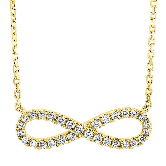 Collier 18 kt GG, mit ZÖ 40 cm + 43 cm, 22 Brill. 0,27 ct, TW-si, 8 Brill. 0,06 ct, TW-si