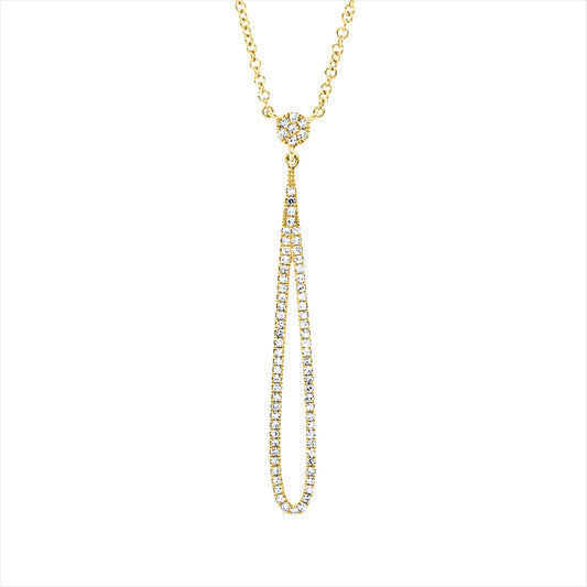 Collier 18 kt GG, 74 Dia. 0,17 ct, W-si