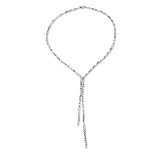 Collier 18 kt WG, 181 Brill. 3,32 ct, TW-si