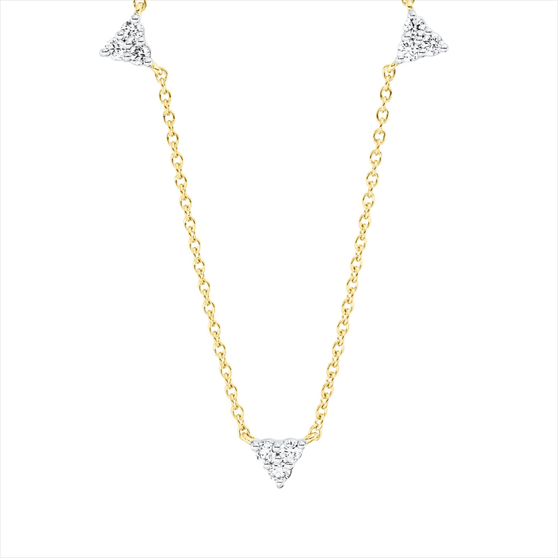 Collier 18 kt GG, 15 Brill. 0,33 ct, TW-si