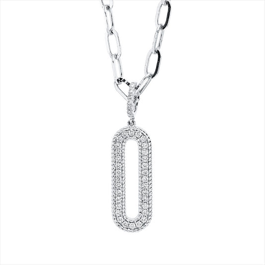 Collier 18 kt WG, 39 Brill. 0,23 ct, TW-vsi/si