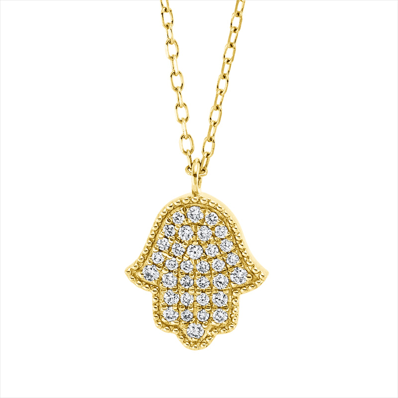 Collier 14 kt GG, mit ZÖ 40,6 cm + 43,2 cm, 33 Brill. 0,12 ct, TW-si