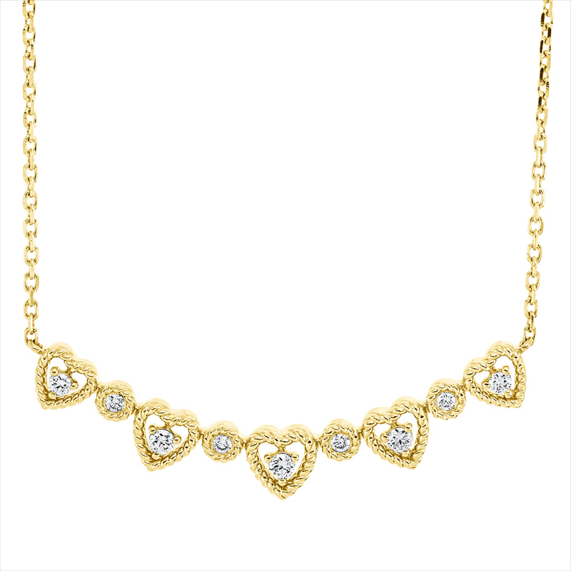 Collier 18 kt GG, mit ZÖ 40 cm + 43 cm, 4 Brill. 0,06 ct, F-vsi/si, 5 Brill. 0,15 ct, F-vsi/si