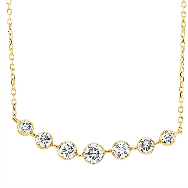 Collier 18 kt GG, mit  40cm + 42cm,2 Brill. 0,27 ct, 2 Brill. 0,18 ct,1 Brill. 0,19 ct,2 Brill. 0,12 ct, TW-si