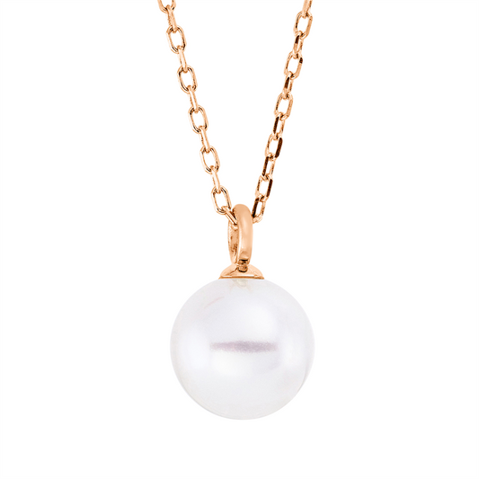 Collier 18 kt RG, mit ZÖ 40.6cm , 43.2 cm, 1 SW weiß 7 mm