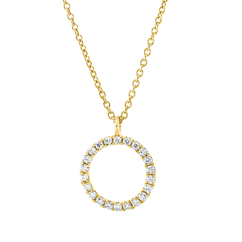 Collier 18 kt GG, 22 Brill. 0,07 ct, TW-si