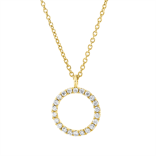 Collier 18 kt GG, 22 Brill. 0,07 ct, TW-si