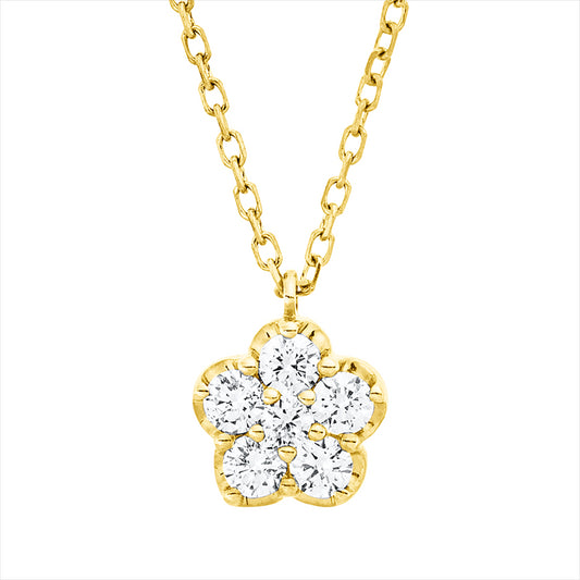 Collier 18 kt RG, mit ZÖ 40,6 cm, 6 Brill. 0,21 ct, TW-si
