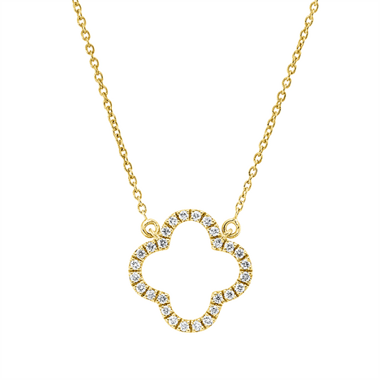 Collier 18 kt GG, mit ZÖ 40 cm + 43 cm, 28 Brill. 0,08 ct, TW-si